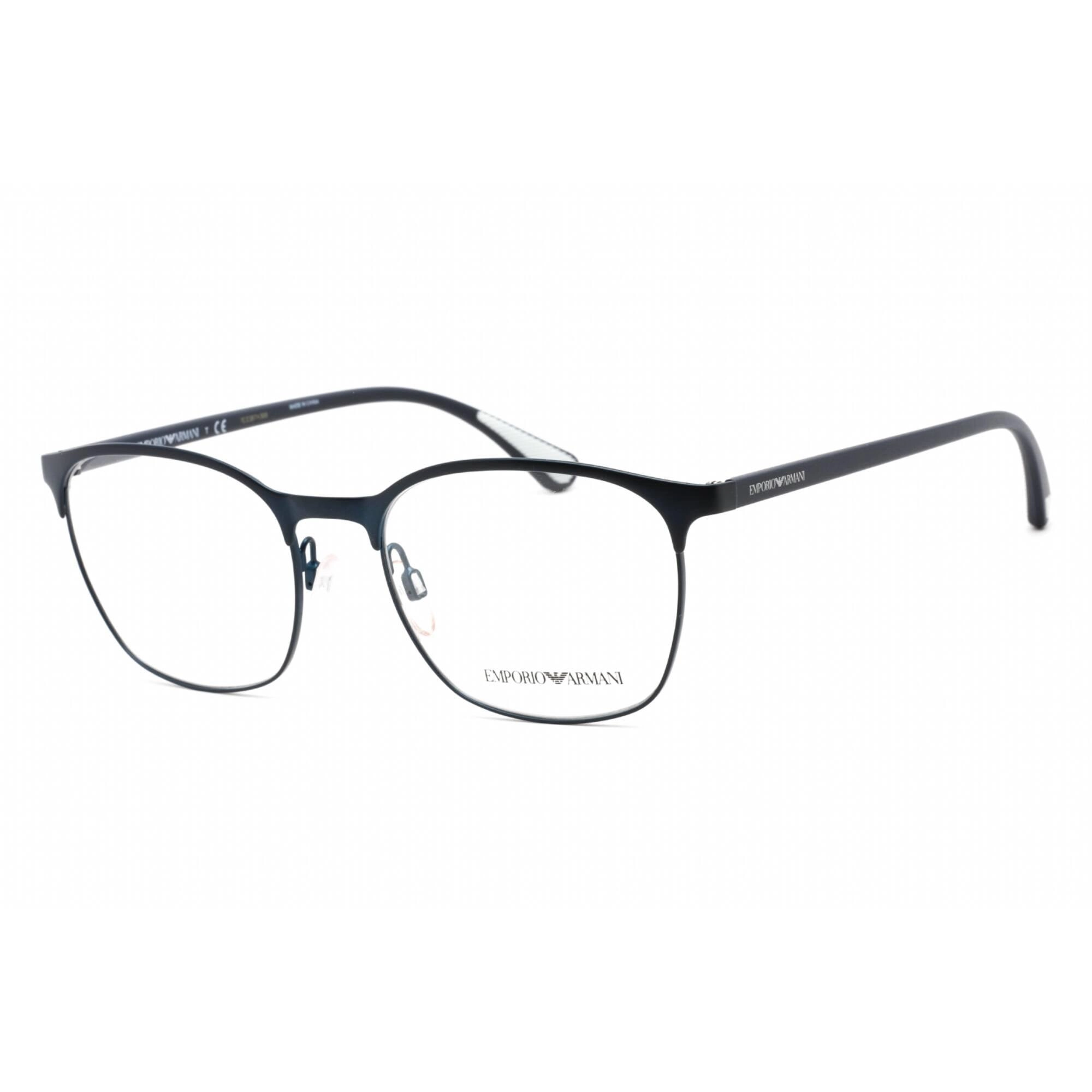 Emporio Armani Men's Eyeglasses - Clear Lens Blue Metal Square Frame | 0EA1114 3018