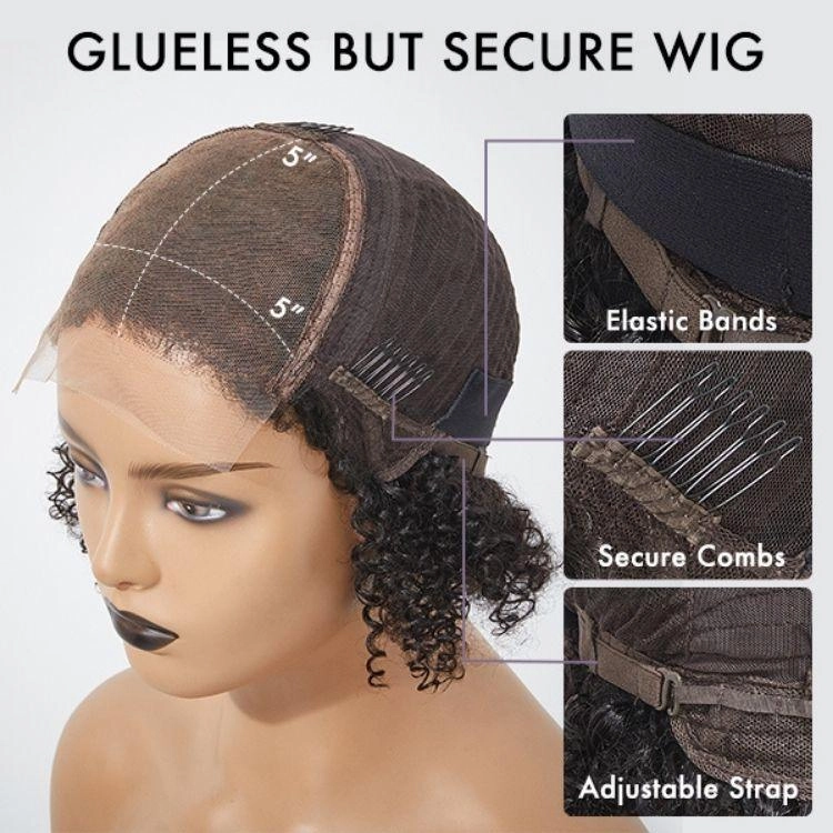 Exclusive Sale | Limited Design | Blonde Highlights Glueless 5x5 Closure HD Lace Stacked Bob Wig | Large & Small Cap Size