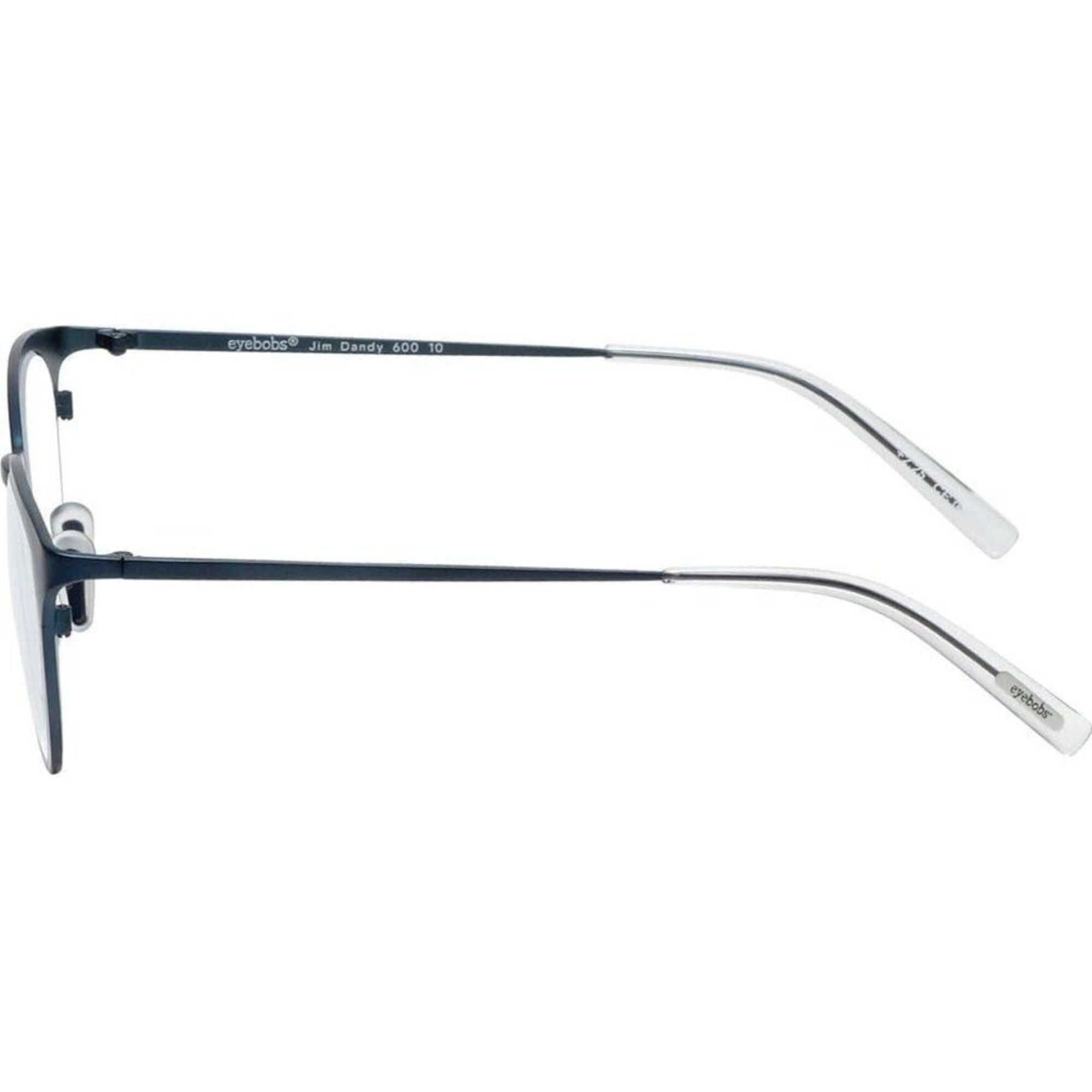 Eyebobs Unisex Reading Glasses - Navy Metal Round Frame,  1.00 | EYEBOBS 600 010