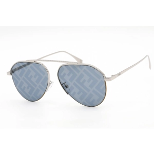 Fendi Men's Sunglasses - Shiny Palladium Metal Full Rim Frame | FE40061U 16X