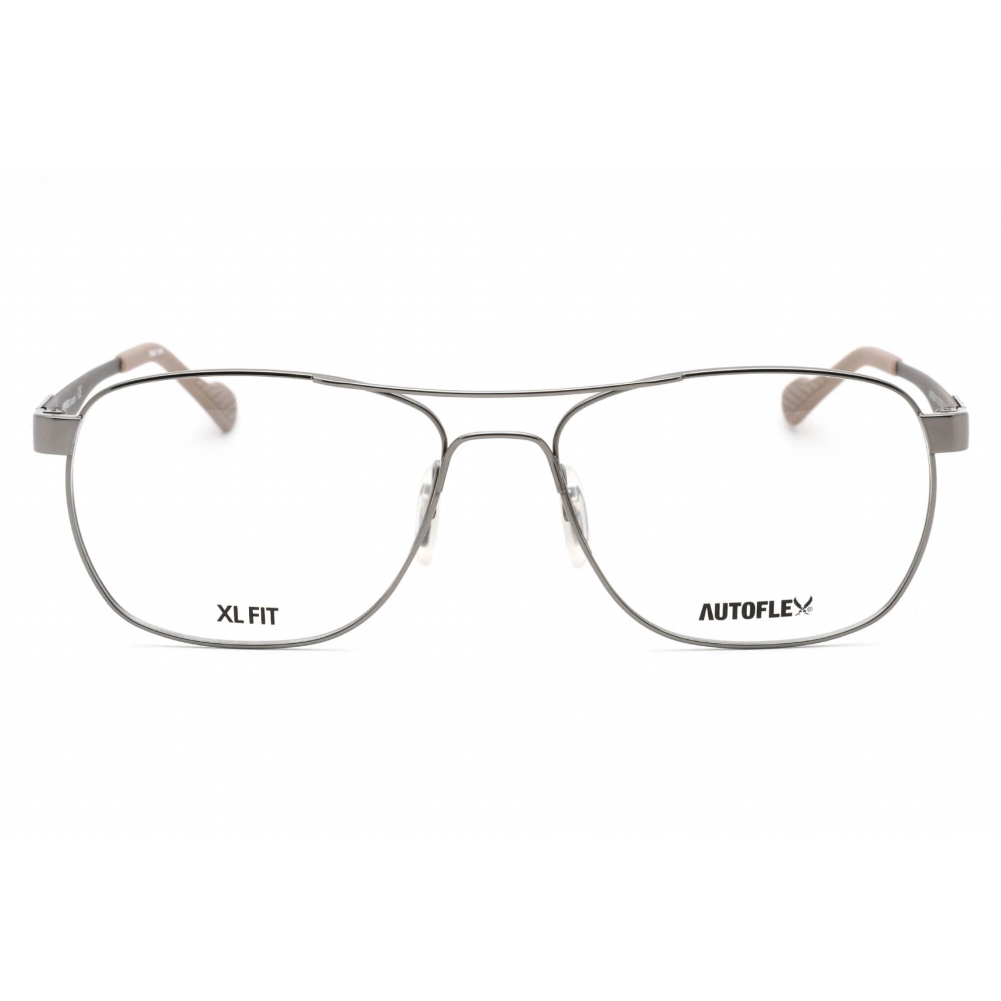 Flexon Men's Eyeglasses - Light Gunmetal Full Rim Square Frame | AUTOFLEX 113 035