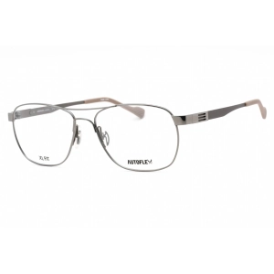 Flexon Men's Eyeglasses - Light Gunmetal Full Rim Square Frame | AUTOFLEX 113 035