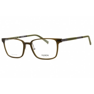 Flexon Men's Eyeglasses - Matte Olive Crystal Acetate Rectangular | FLEXON EP8007 313