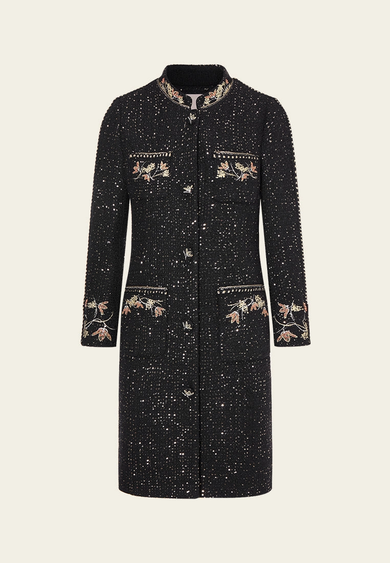 Floral Embroidery Luxe Dress