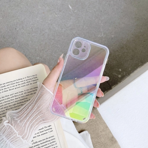 For iPhone 11 2 in 1 TPU   PC Colorful Plating Phone Case