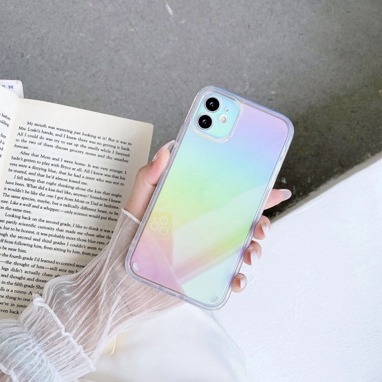 For iPhone 12 2 in 1 TPU   PC Colorful Plating Phone Case