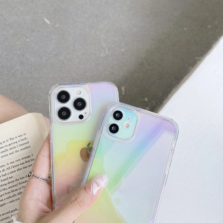 For iPhone 12 2 in 1 TPU   PC Colorful Plating Phone Case
