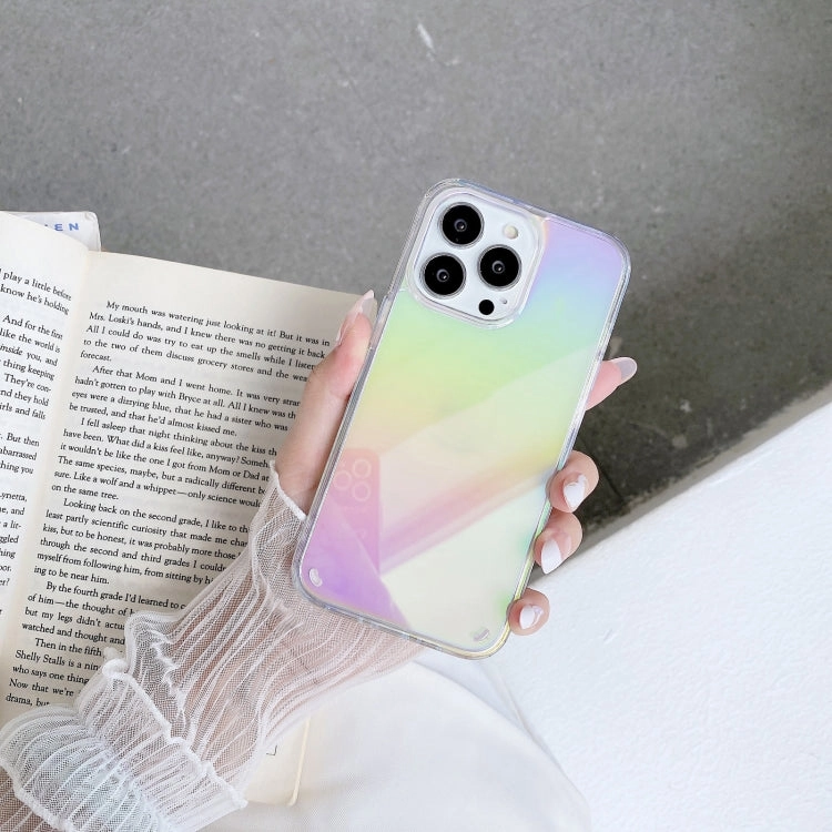 For iPhone 13 2 in 1 TPU   PC Colorful Plating Phone Case