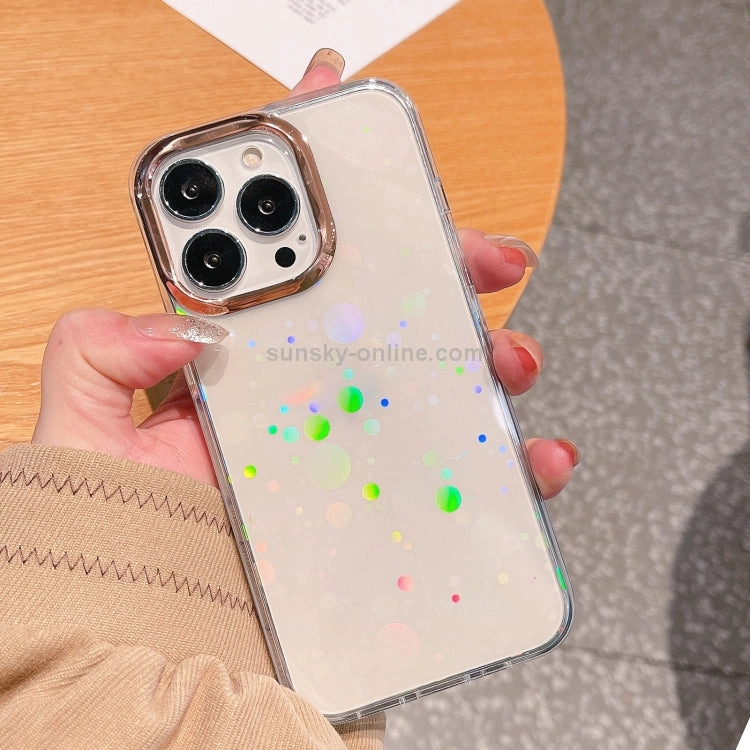For iPhone 13 Colorful Laser Electroplating Shockproof Phone Case