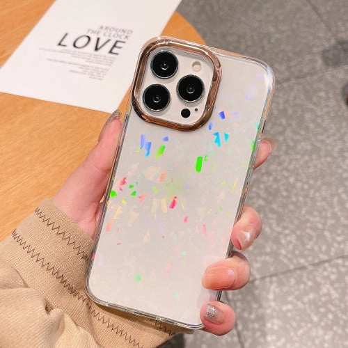 For iPhone 13 Colorful Laser Electroplating Shockproof Phone Case
