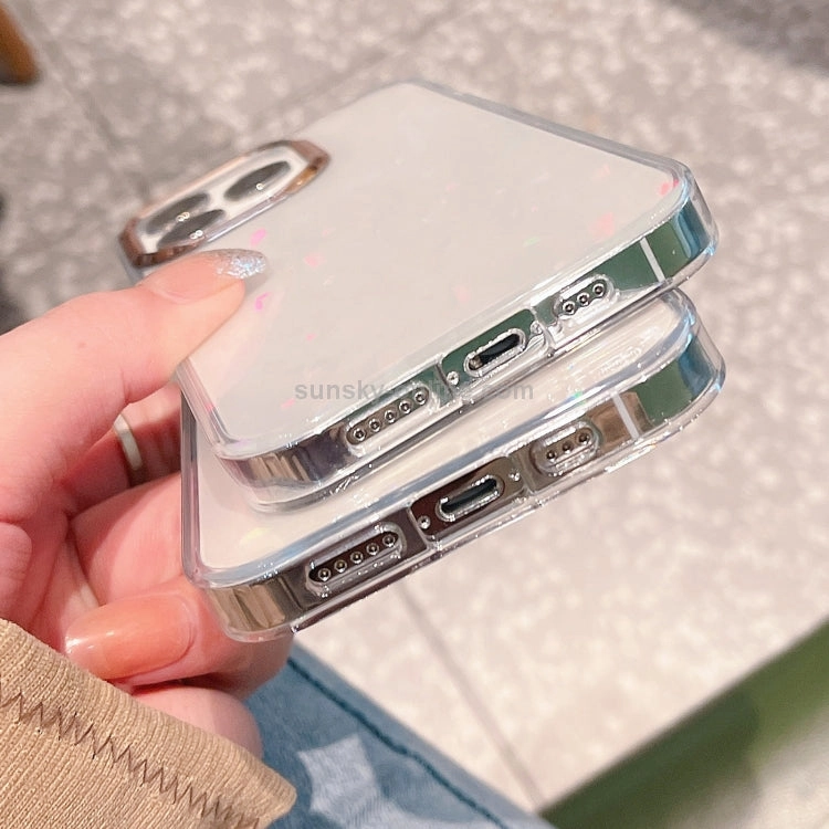For iPhone 13 Colorful Laser Electroplating Shockproof Phone Case