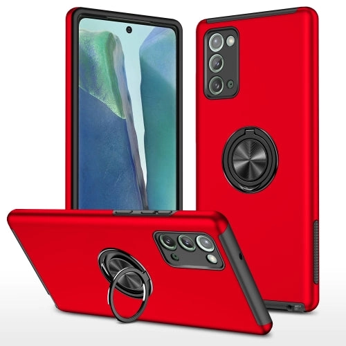 For Samsung Galaxy Note20 PC   TPU Shockproof Magnetic Protective Case with Invisible Ring
