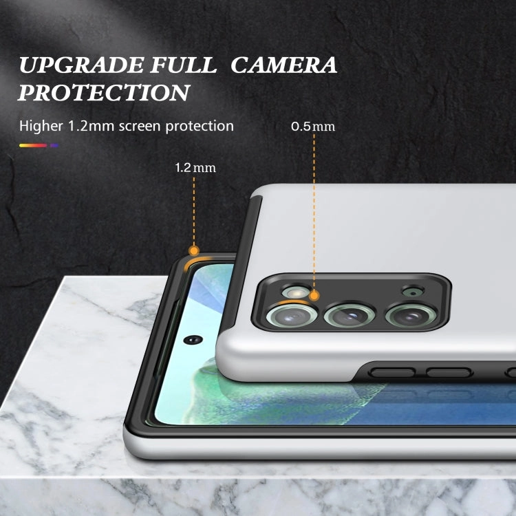 For Samsung Galaxy Note20 PC   TPU Shockproof Magnetic Protective Case with Invisible Ring