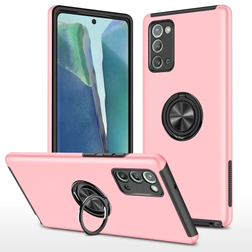 For Samsung Galaxy Note20 PC   TPU Shockproof Magnetic Protective Case with Invisible Ring