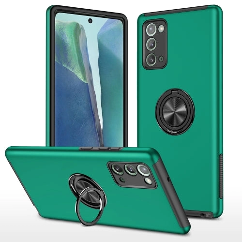 For Samsung Galaxy Note20 PC   TPU Shockproof Magnetic Protective Case with Invisible Ring