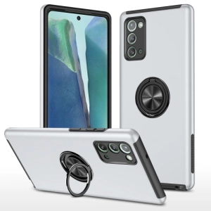 For Samsung Galaxy Note20 PC   TPU Shockproof Magnetic Protective Case with Invisible Ring
