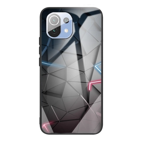 For Xiaomi Mi 11 Colorful Painted Glass Shockproof Protective Case(Big eyes
