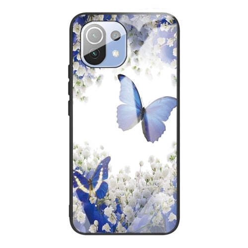 For Xiaomi Mi 11 Colorful Painted Glass Shockproof Protective Case(Big eyes