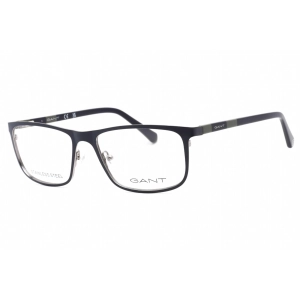 Gant Men's Eyeglasses - Matte Blue Full Rim Rectangular Frame, 56 mm | GA3280 091