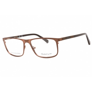 Gant Men's Eyeglasses - Shiny Dark Bronze Rectangular Frame, 56 mm | GA3280 036
