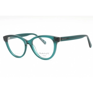 Gant Women's Eyeglasses - Shiny Dark Green Plastic Cat Eye Full Rim Frame | GA4153 096