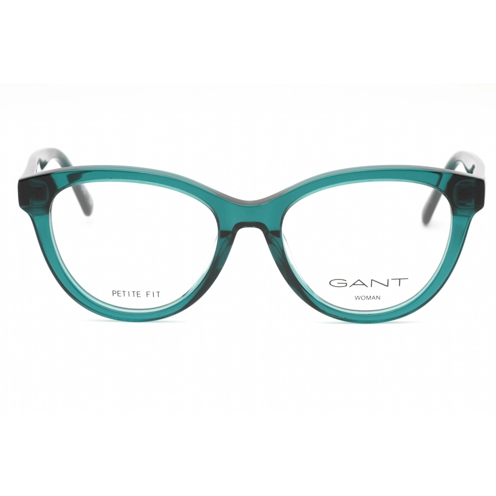Gant Women's Eyeglasses - Shiny Dark Green Plastic Cat Eye Full Rim Frame | GA4153 096