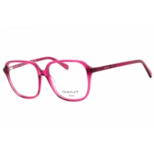 Gant Women's Eyeglasses - Shiny Fuxia Plastic Square Shape Full Rim Frame | GA4155 075