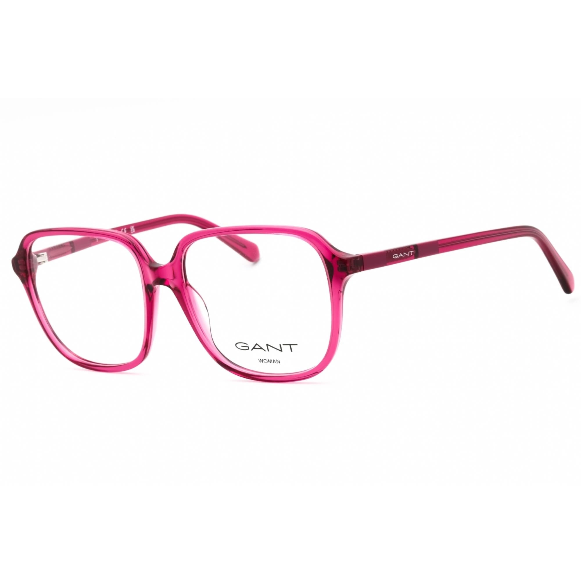 Gant Women's Eyeglasses - Shiny Fuxia Plastic Square Shape Full Rim Frame | GA4155 075