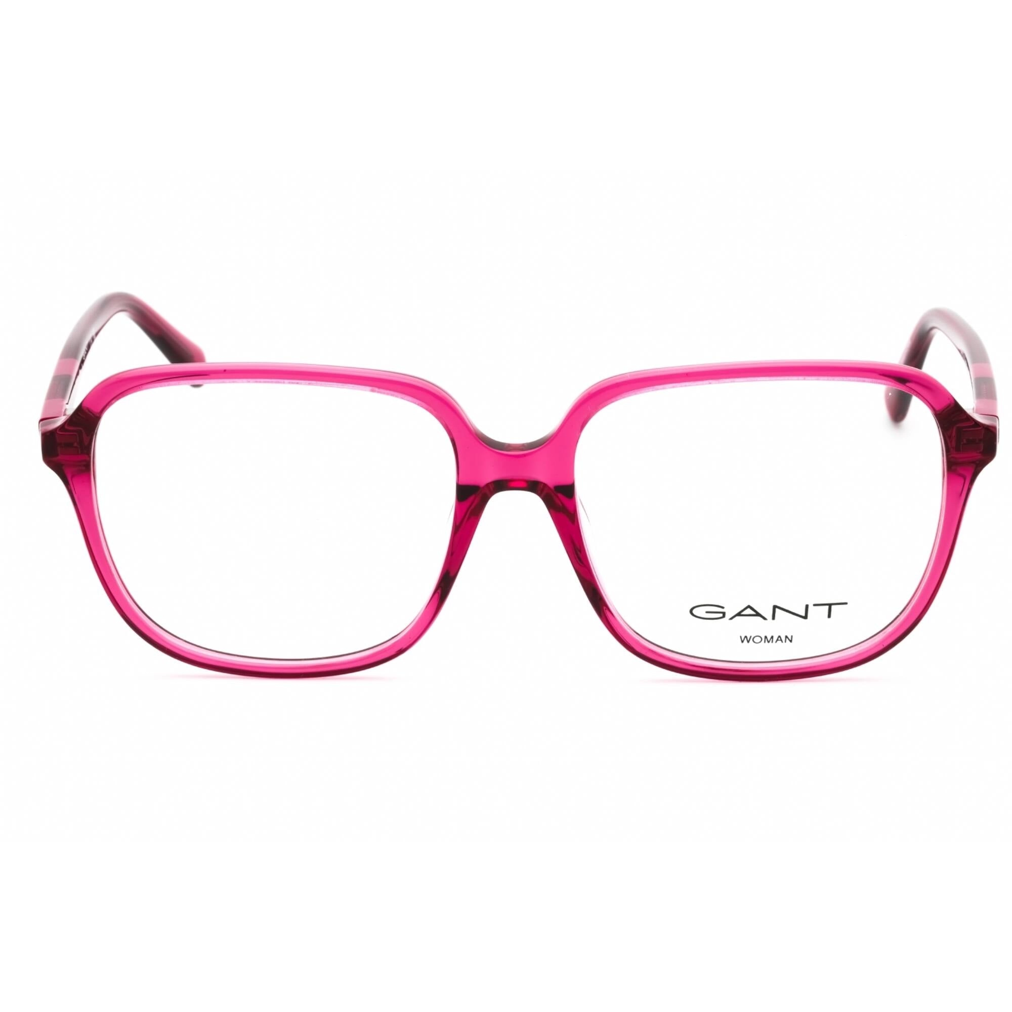 Gant Women's Eyeglasses - Shiny Fuxia Plastic Square Shape Full Rim Frame | GA4155 075