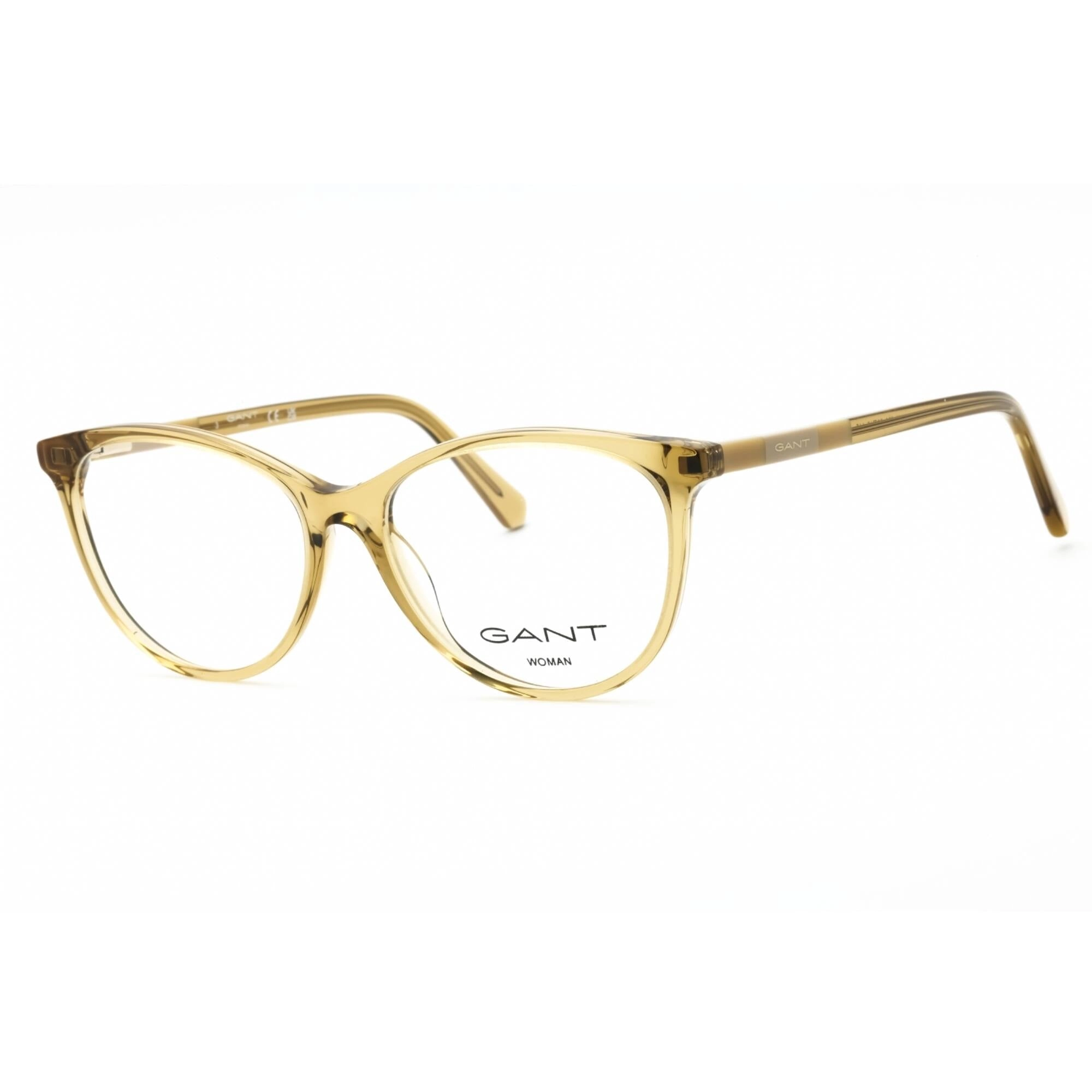 Gant Women's Eyeglasses - Shiny Yellow Cat Eye Frame Clear Demo Lens | GA4149 039