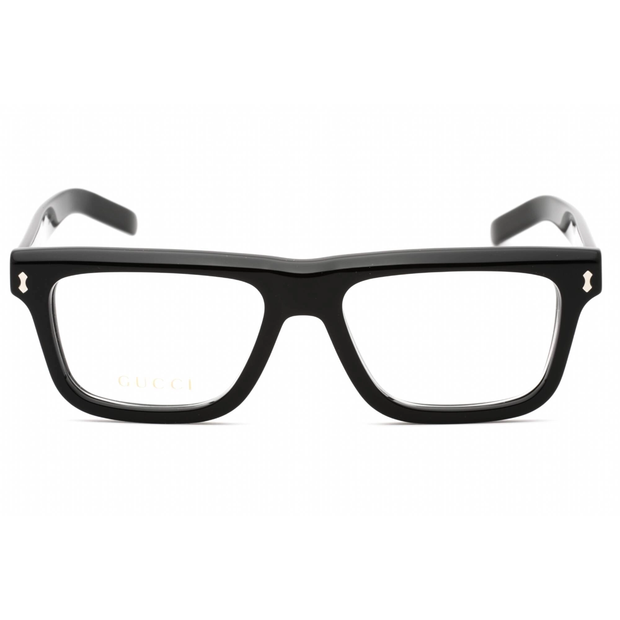 Gucci Men's Eyeglasses - Black Square Full Rim Plastic Frame | GG1525O 001