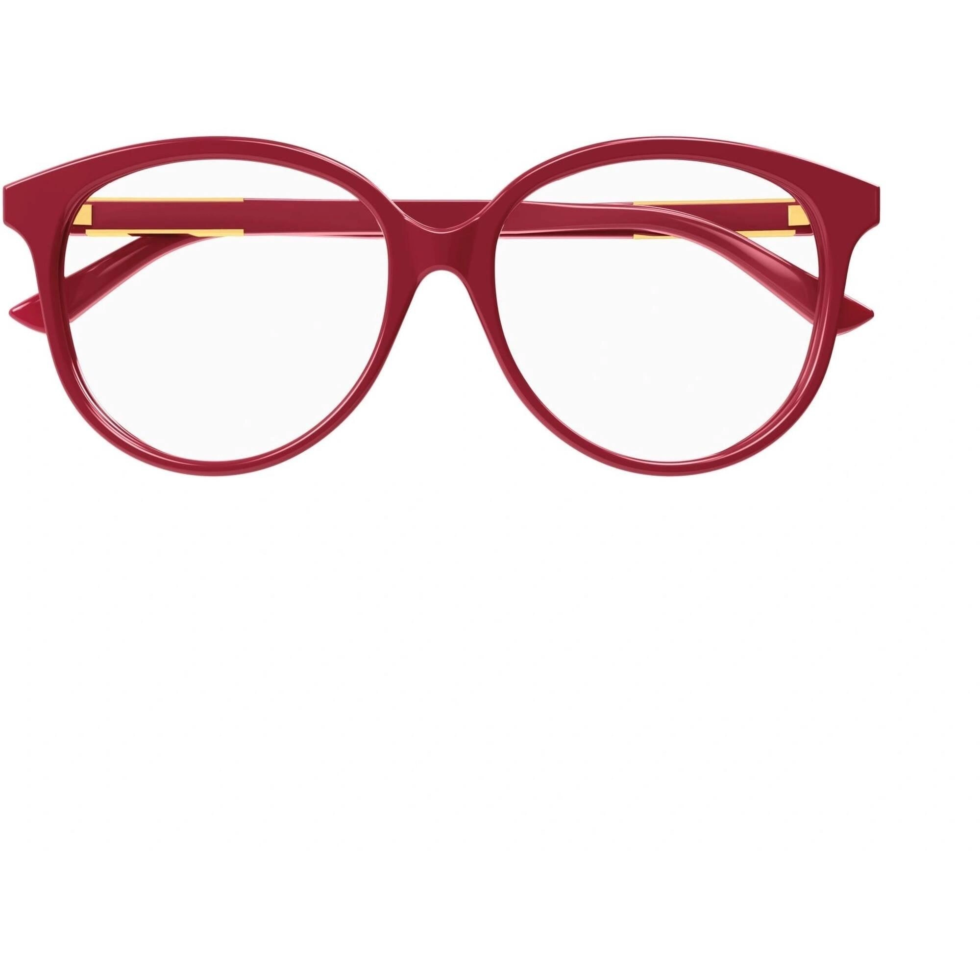 Gucci Women's Eyeglasses - Red Acetate Round Full Rim Frame Demo Lens | GG1194OA 003