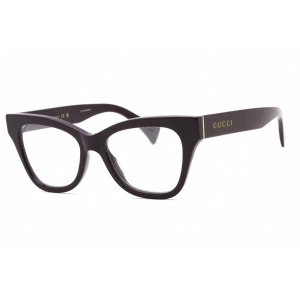 Gucci Women's Eyeglasses - Violet/Transparent Cat Eye Full Rim Frame | GG1133O 002