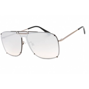 Guess Factory Men's Sunglasses - Shiny Light Ruthenium Rectangular Frame | GF0240 14C