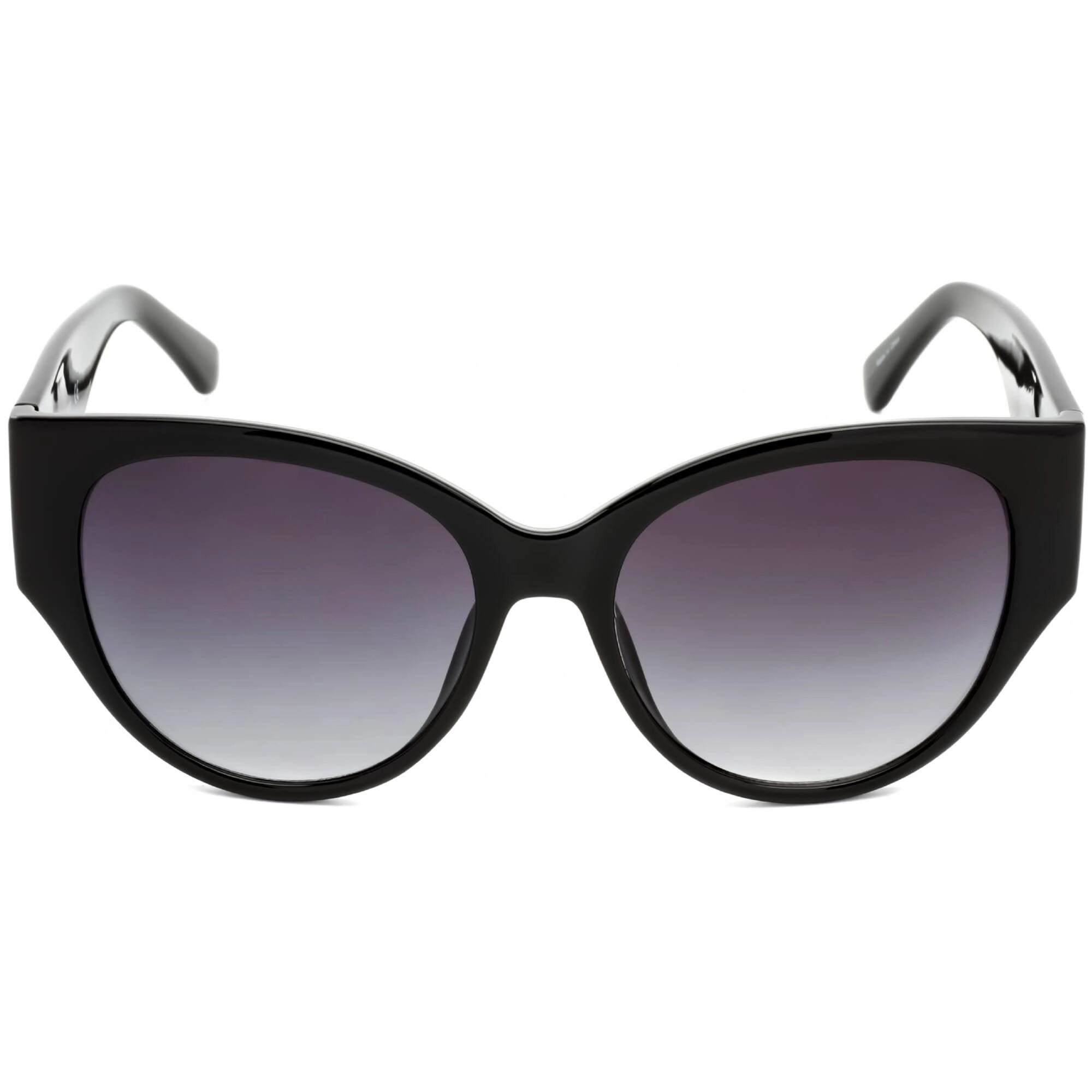 Guess Factory Women's Sunglasses - Full Rim Shiny Black Plastic Cat Eye | GF6118 01B