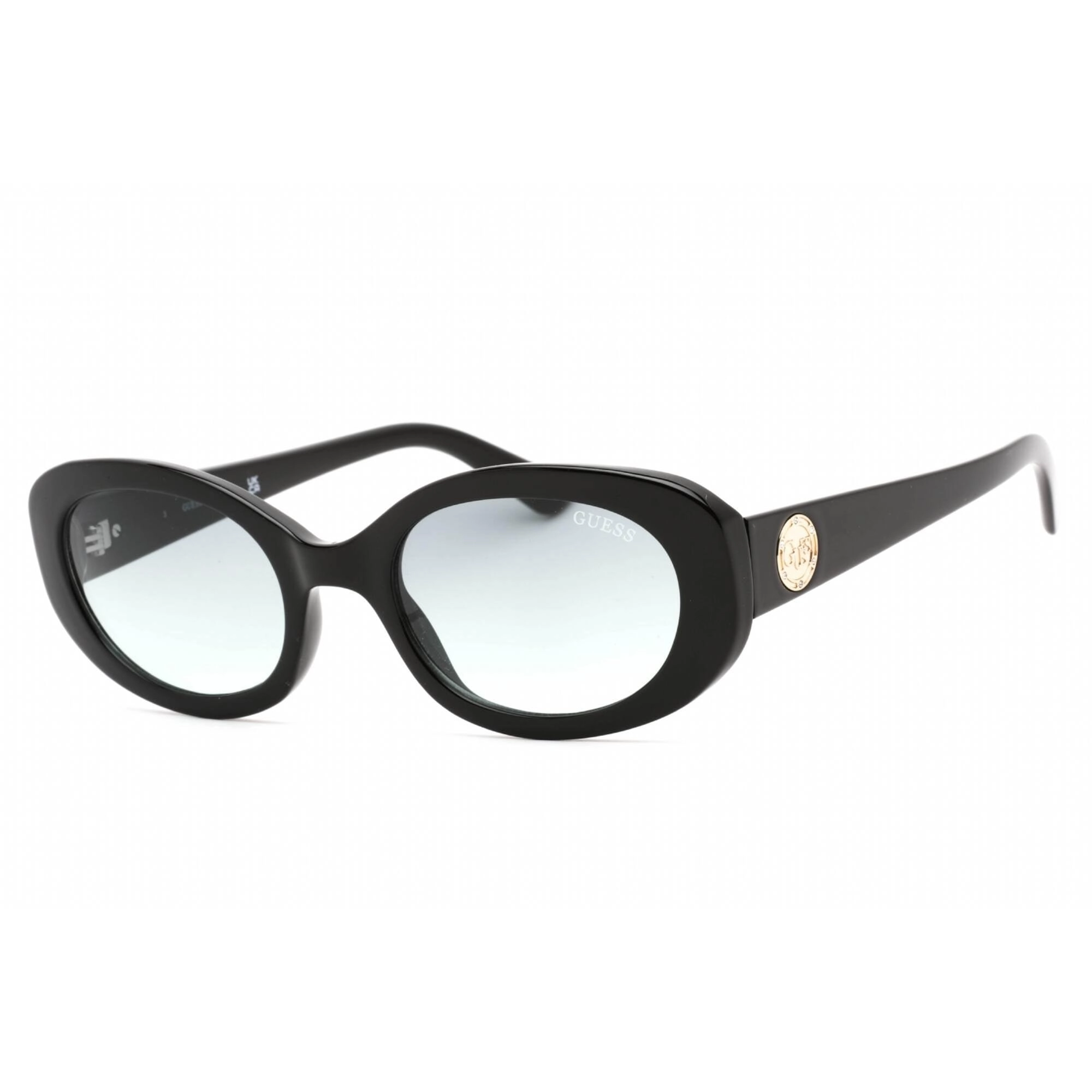 Guess Factory Women's Sunglasses - Full Rim Shiny Black Plastic Cat Eye | GF6150 01B