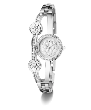 GUESS Ladies Silver Tone Analog Watch