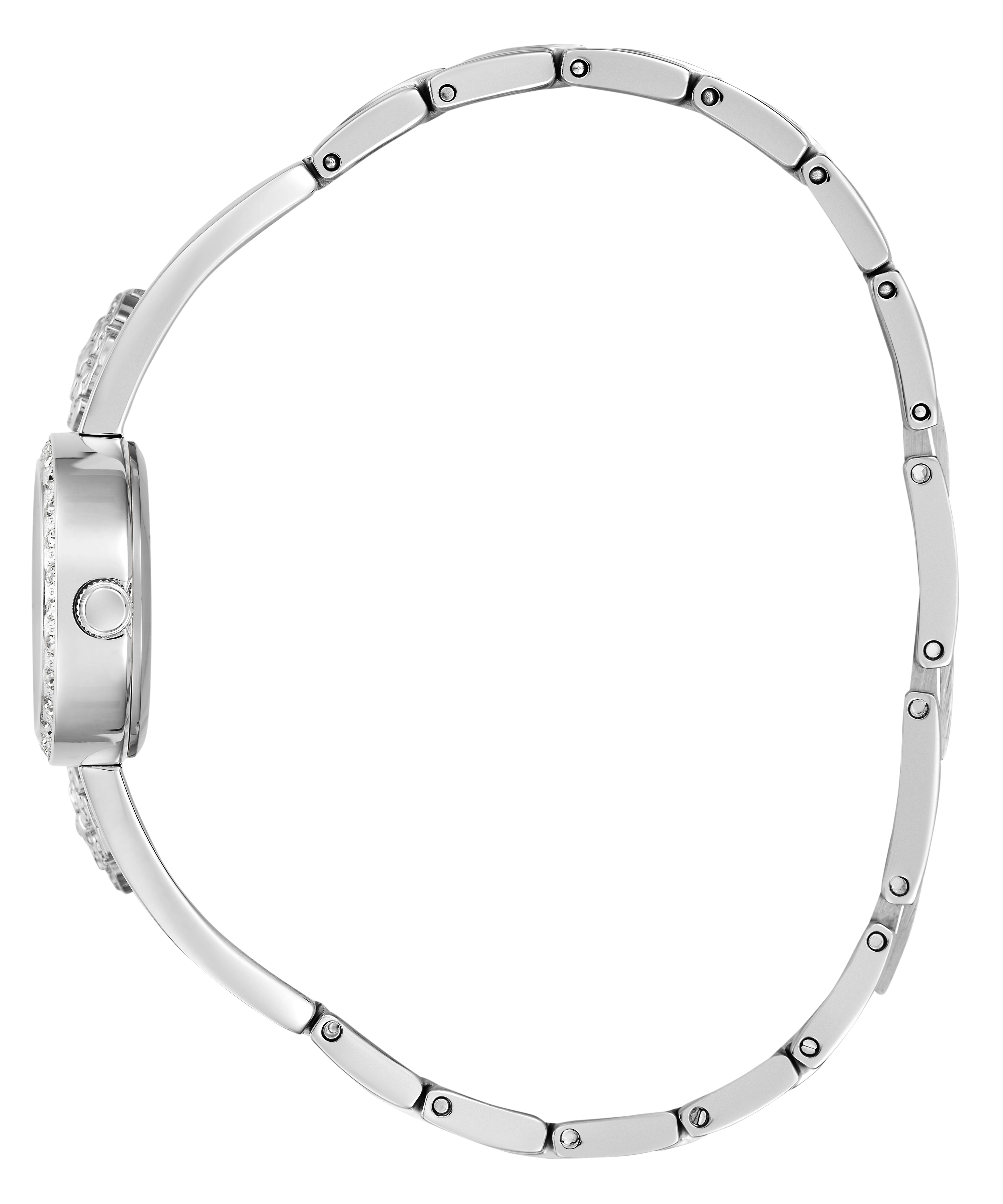 GUESS Ladies Silver Tone Analog Watch