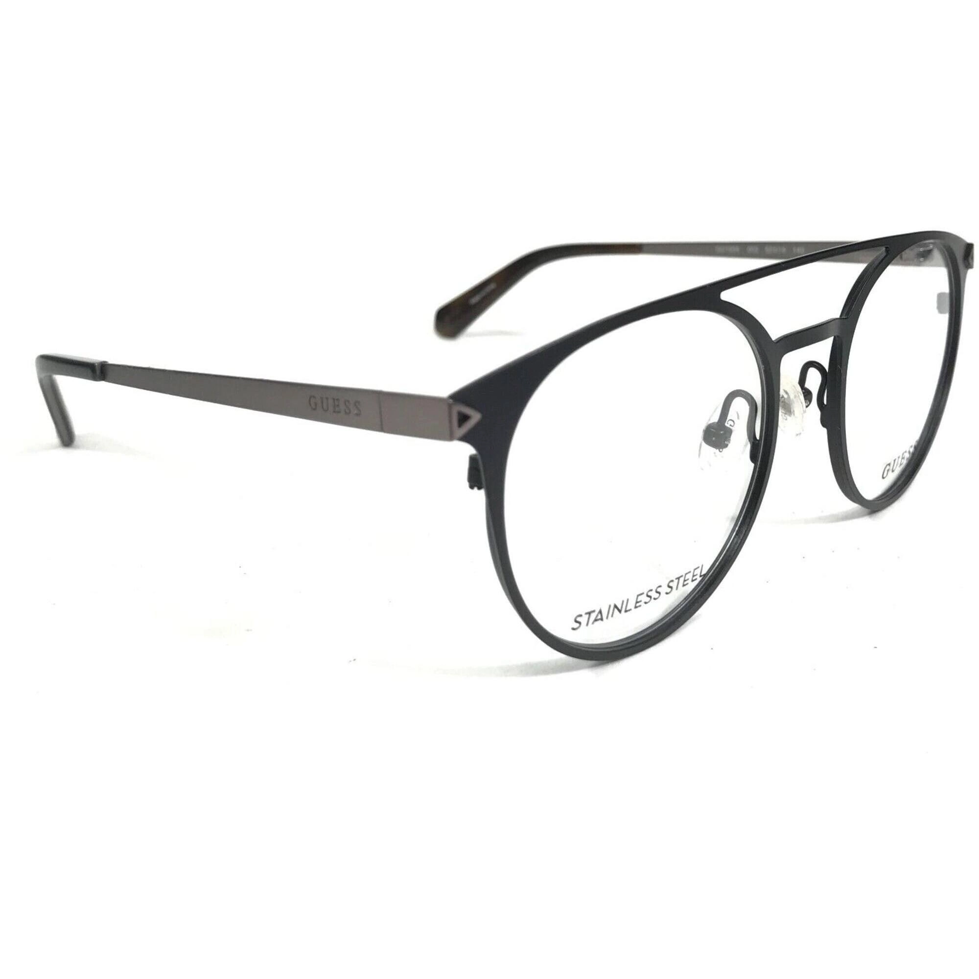 Guess Men's Eyeglasses - Black Metal Adjustable Nose Pads Full Rim Frame | GU1956 2