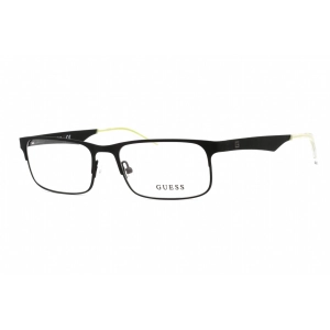 Guess Men's Eyeglasses - Full Rim Black/Other Metal Rectangular Frame | GU1904 005