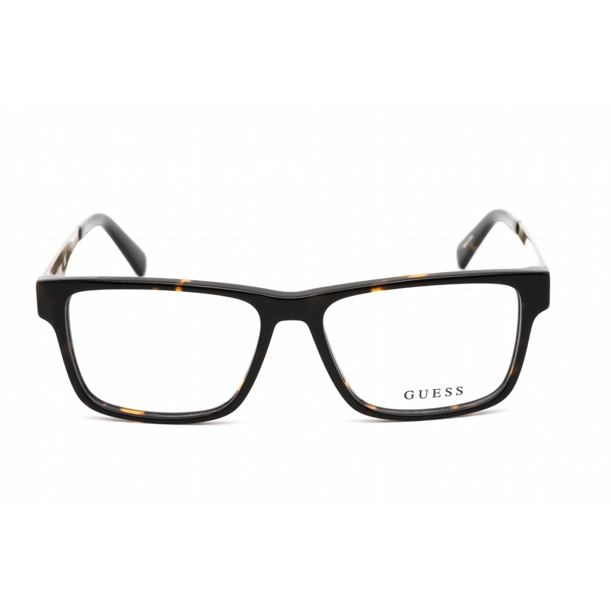 Guess Men's Eyeglasses - Full Rim Rectangular Dark Havana Plastic Frame | GU1995 052