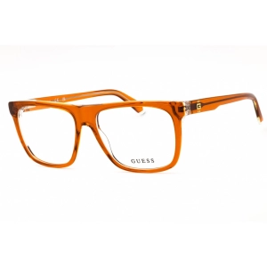Guess Men's Eyeglasses - Orange/Other Acetate Square Full Rim Frame | GU50089 044