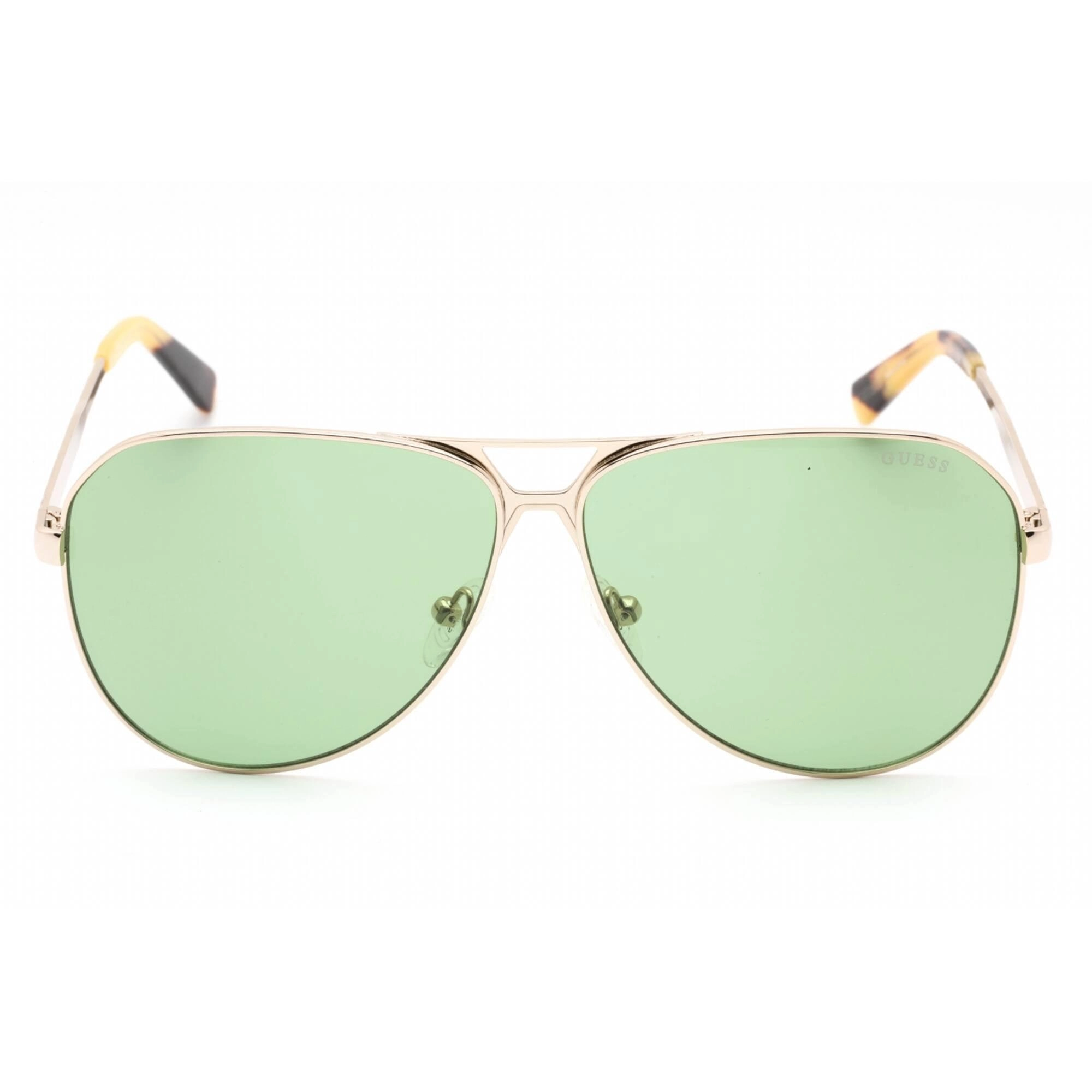 Guess Men's Sunglasses - Adjustable Nose Pad Gold Metal Aviator Frame | GU00069 32N