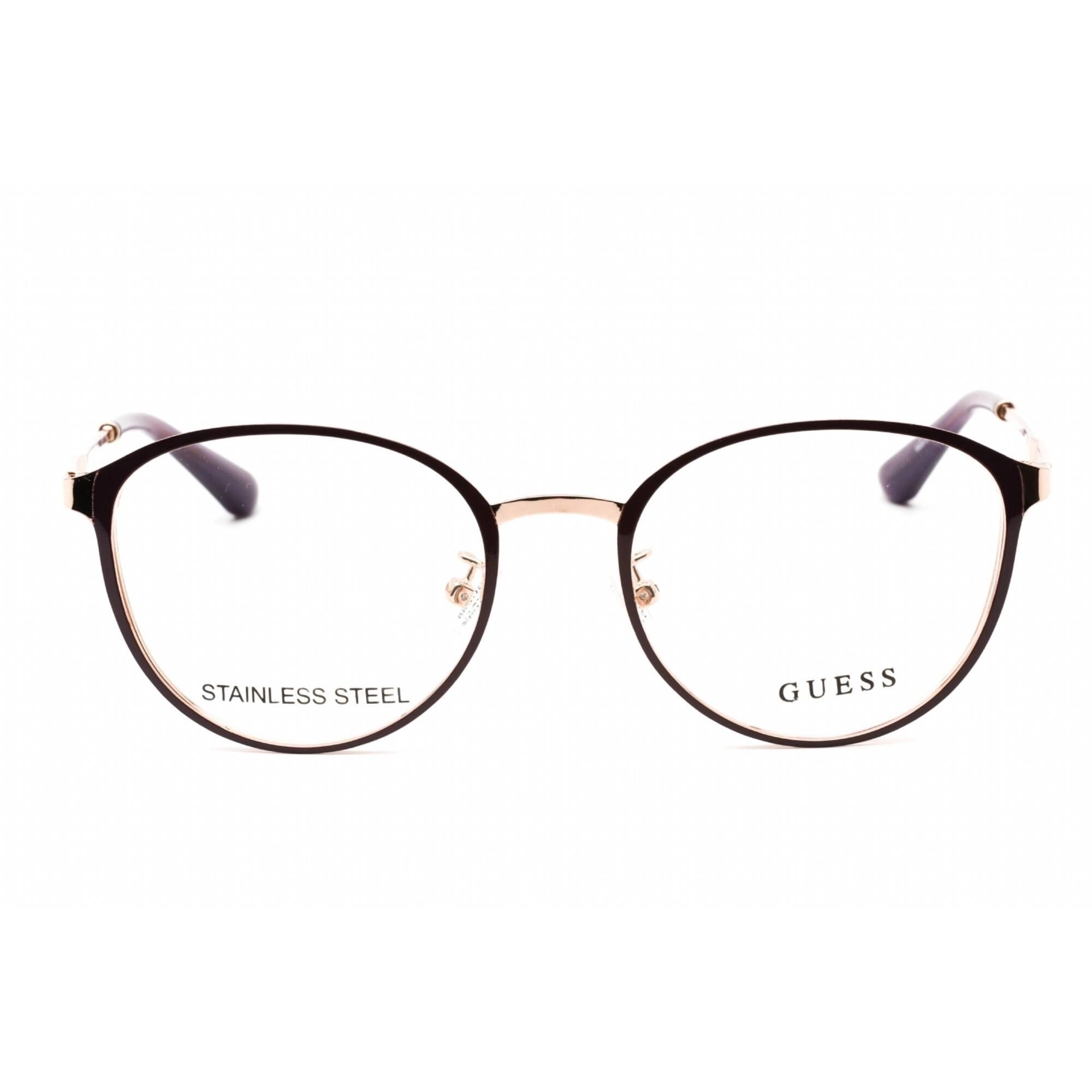 Guess Women's Eyeglasses - Full Rim Cat Eye Violet/Rose Gold Frame | GU2861-D 083