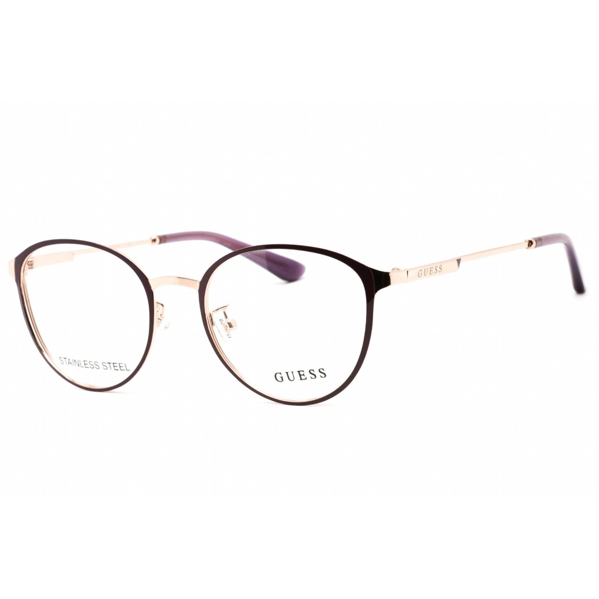 Guess Women's Eyeglasses - Full Rim Cat Eye Violet/Rose Gold Frame | GU2861-D 083