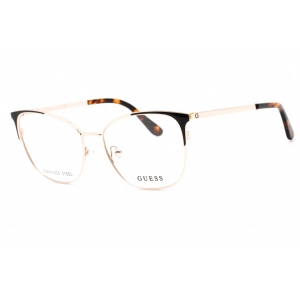 Guess Women's Eyeglasses - Full Rim Dark Brown/Other Plastic Round Frame | GU2705 050