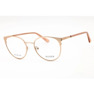 Guess Women's Eyeglasses - Pale Gold Metal Cat Eye Shape Full Rim Frame | GU2913 032