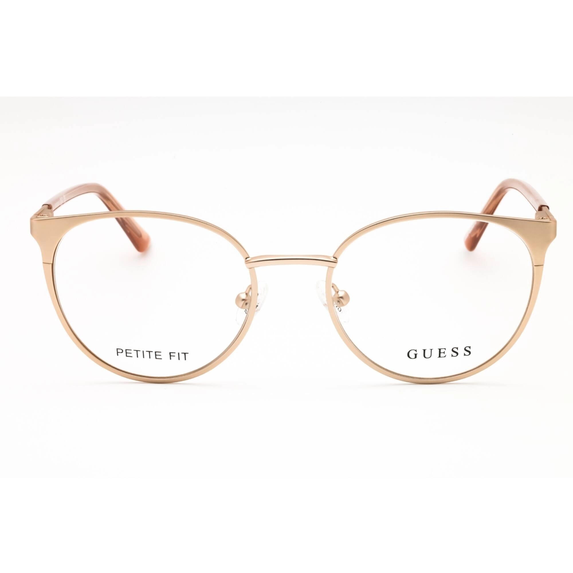 Guess Women's Eyeglasses - Pale Gold Metal Cat Eye Shape Full Rim Frame | GU2913 032