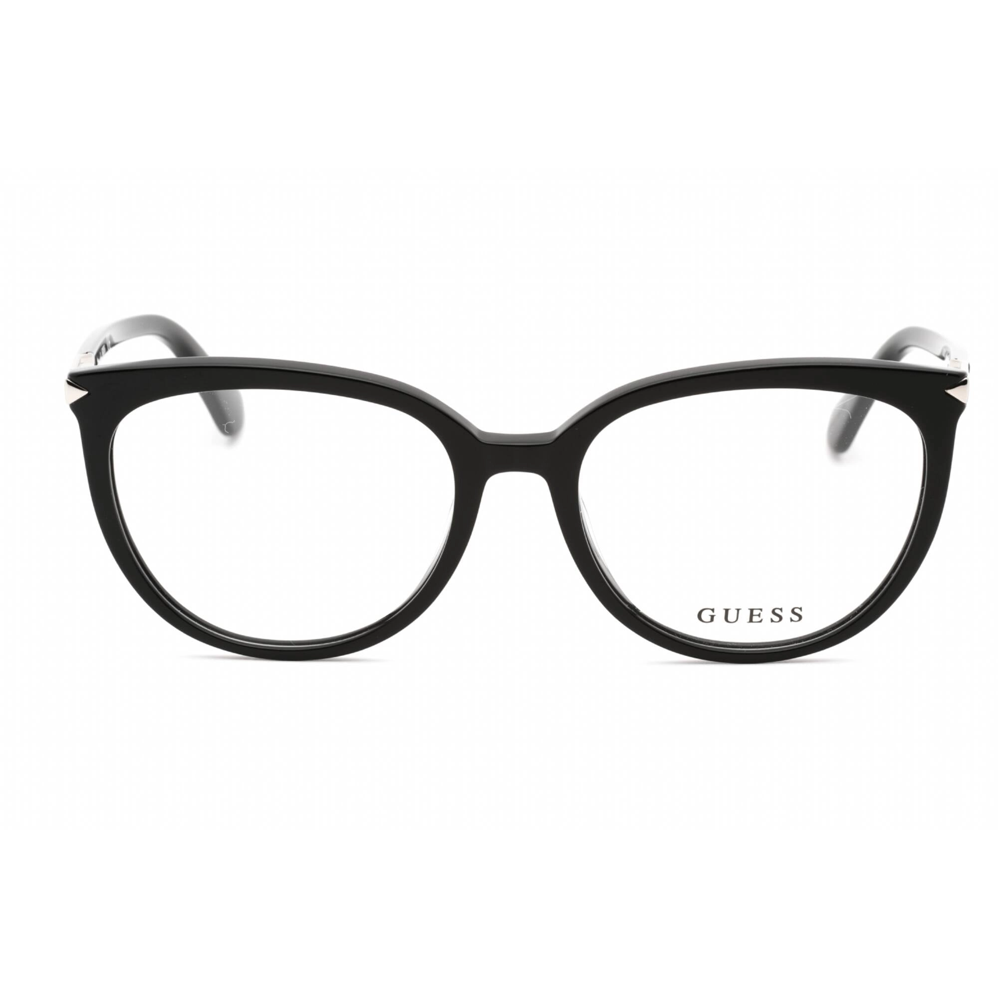 Guess Women's Eyeglasses - Shiny Black Cat Eye Plastic Full Rim Frame | GU2881 001