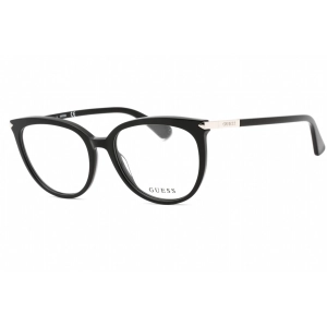 Guess Women's Eyeglasses - Shiny Black Cat Eye Plastic Full Rim Frame | GU2881 001